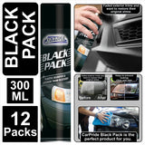 12X Black Plastic Bumper Restorer 300ml