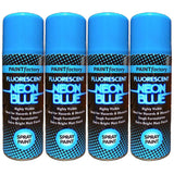 4X Paint Factory Blue Fluorescent Neon Spray Paint 200ml