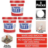 3X All Purpose Filler White Tub 600g