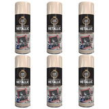 6X Paint Factory Champagne Gold Metallic Spray Paint 400ml