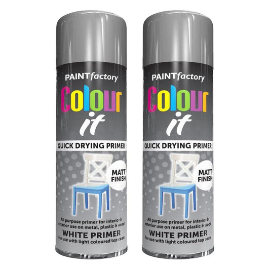 2X Paint Factory Auto White Primer 250ml