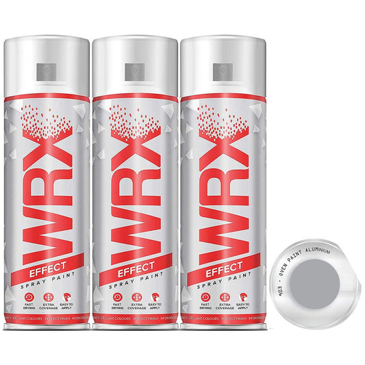 3X WRX Oven Aluminium Spray Paint 400ml