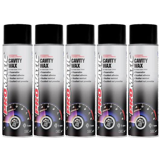 5X Promaticcavity Wax (Clear) Spray Paint 500ml