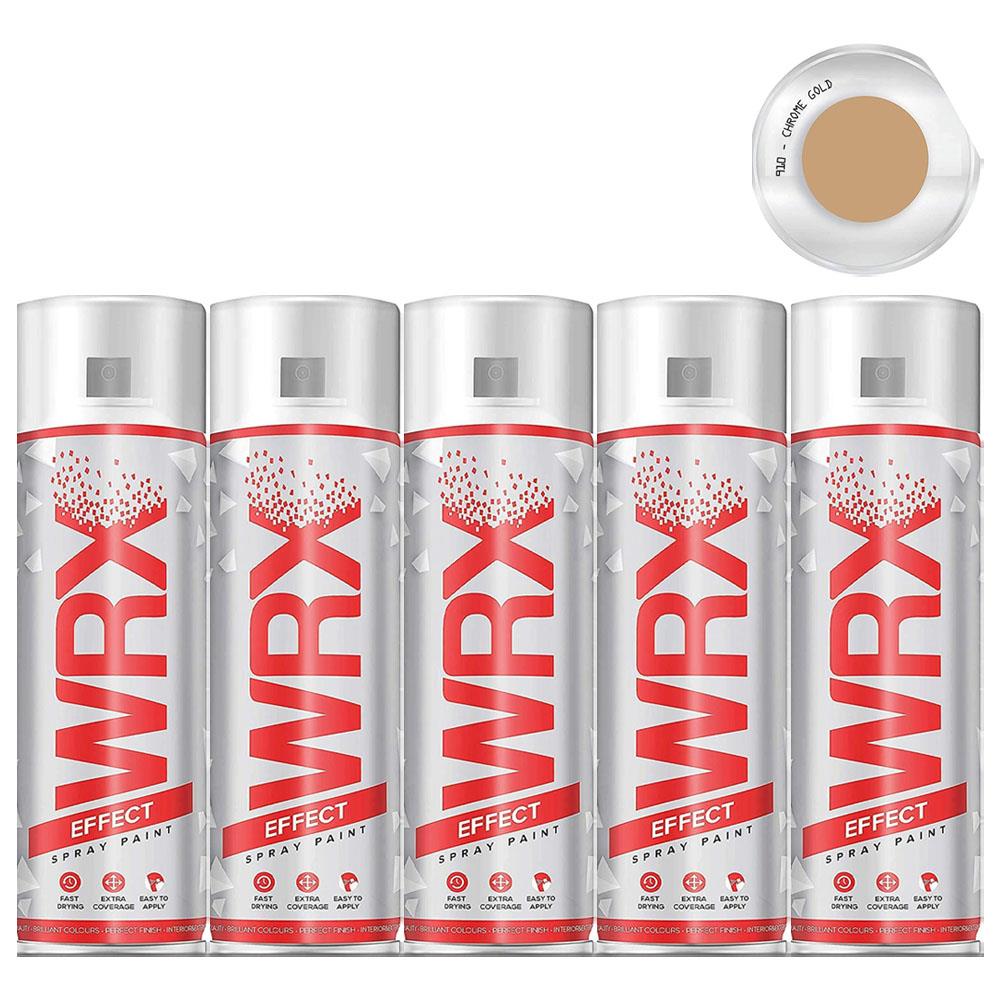 5X WRX Chrome Gold Spray Paint 400ml