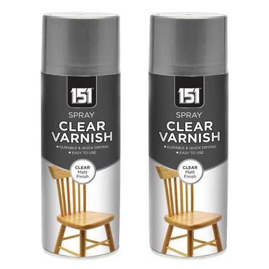 2X Clear Matt Varnish 400ml