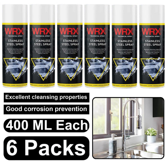 6X WRX Stainless Steel Spray Paint 400ml