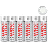 6X WRX Matt White Spray Paint 400ml