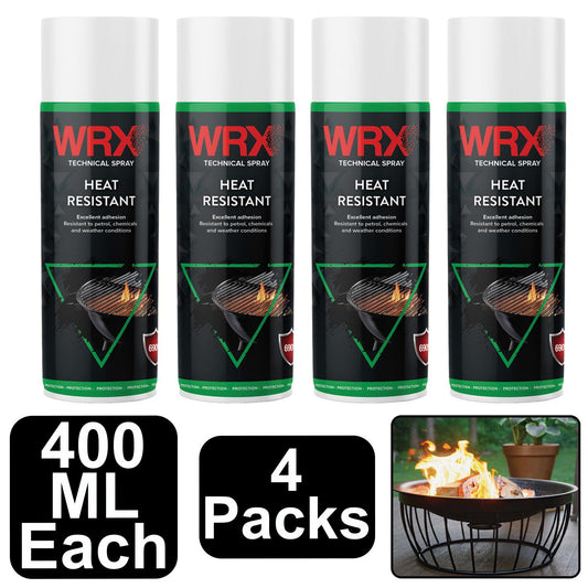 4X WRX Heat Resistant Black Spray 400ml