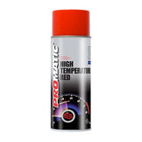 2X Promatic Red High Temperature Spray Paint 400ml