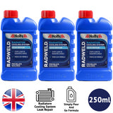 3X Holts Radweld Radiator Repair 250ml