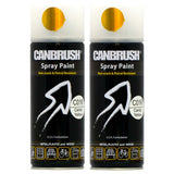 2X Canbrush C016 Candy Yellow Spray Paint 400ml