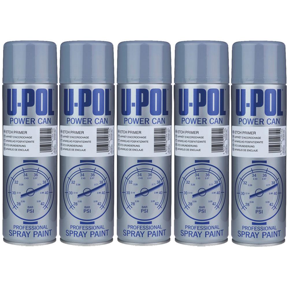 5X Upol Power Can Etch Primer Spray 500ml