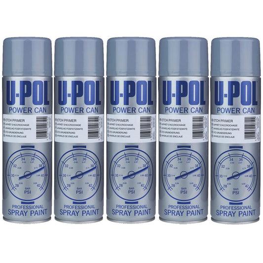 5X Upol Power Can Etch Primer Spray 500ml