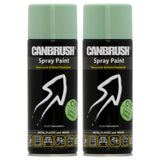 2X Canbrush C11 Surf Green Spray Paint 400ml