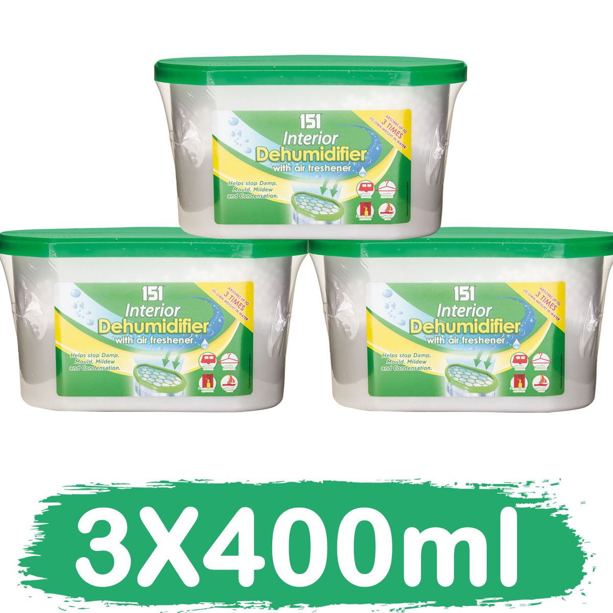 3X Interior Dehumidifier 400ml