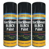 3X Black Blackboard Spray Paint 200ml