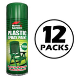 12X Home & Garden Plastic Green Spray Paint Home Garden 300ml