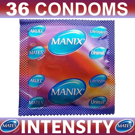 36X Mates Condoms Ribs And Studs By Manix