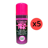 5X Paint Factory Fluorescent Neon Pink Spray Paint 200ml