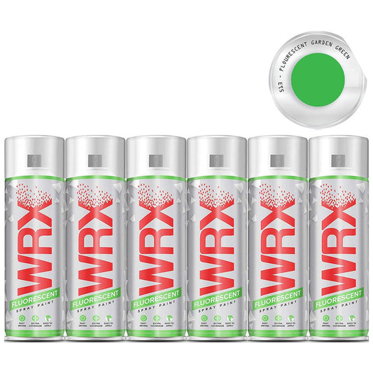 6X WRX Fluorescent Garden Green 513 Spray Paint 400ml