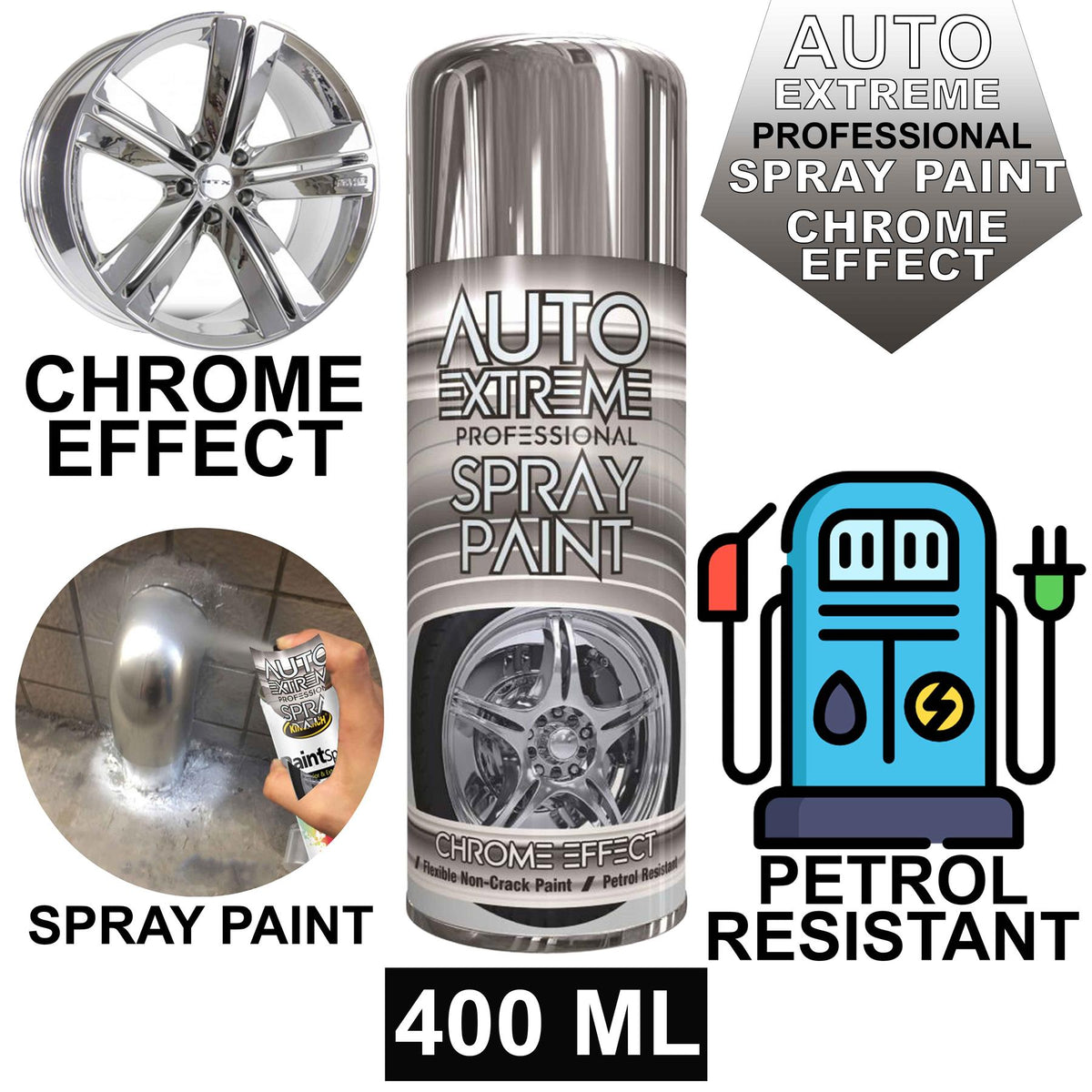 Auto Extreme Spray Chrome 400ml