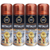 4X Paint Factory Copper Metallic Spray Paint 200ml