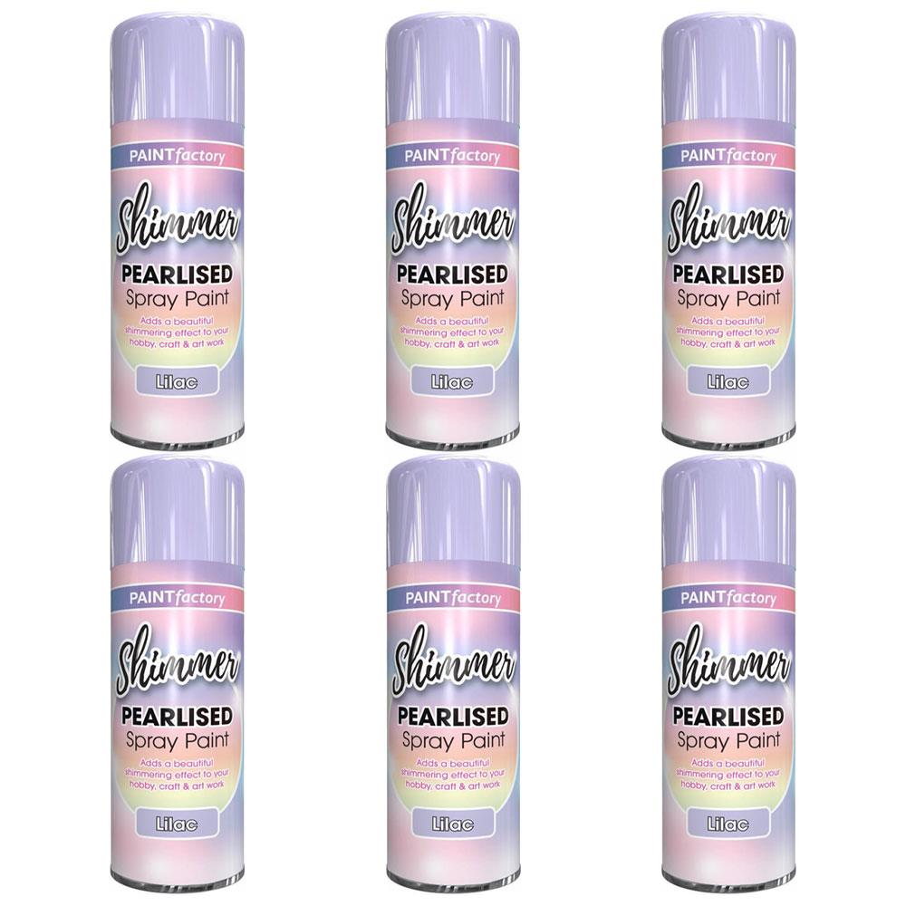 6X Paint Factory Pearlised Lilac Paint 400ml