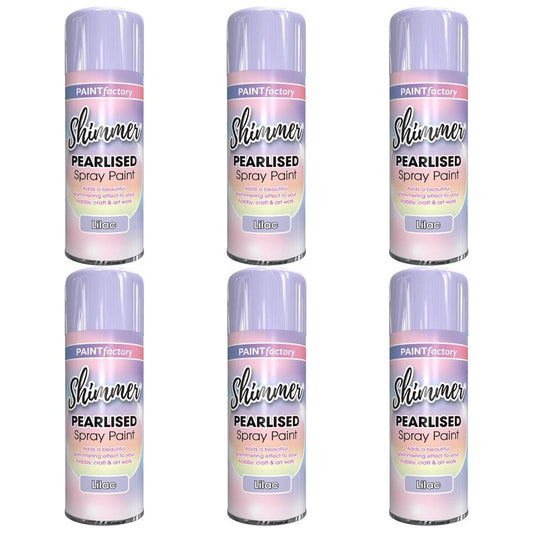 6X Paint Factory Pearlised Lilac Paint 400ml