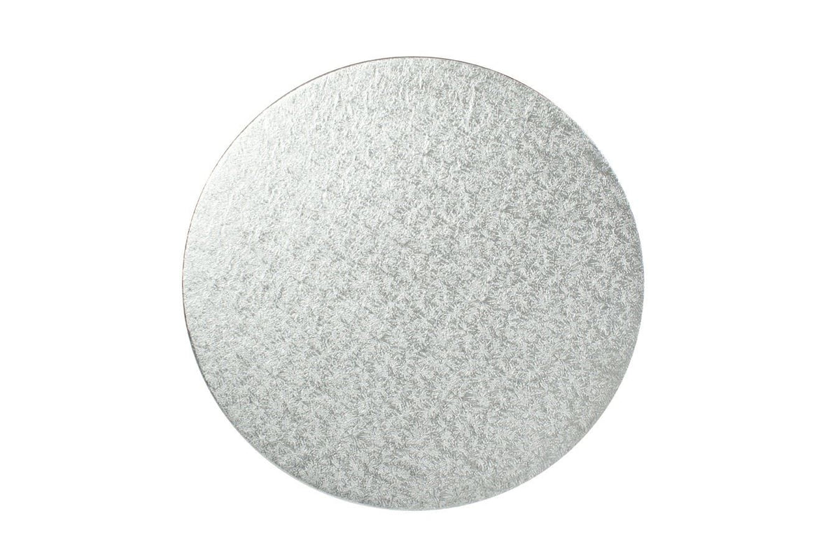 1 Board - 12" Round Silver Double Thick Cards