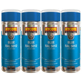 4X Hycote Blue Spray Paint 400ml