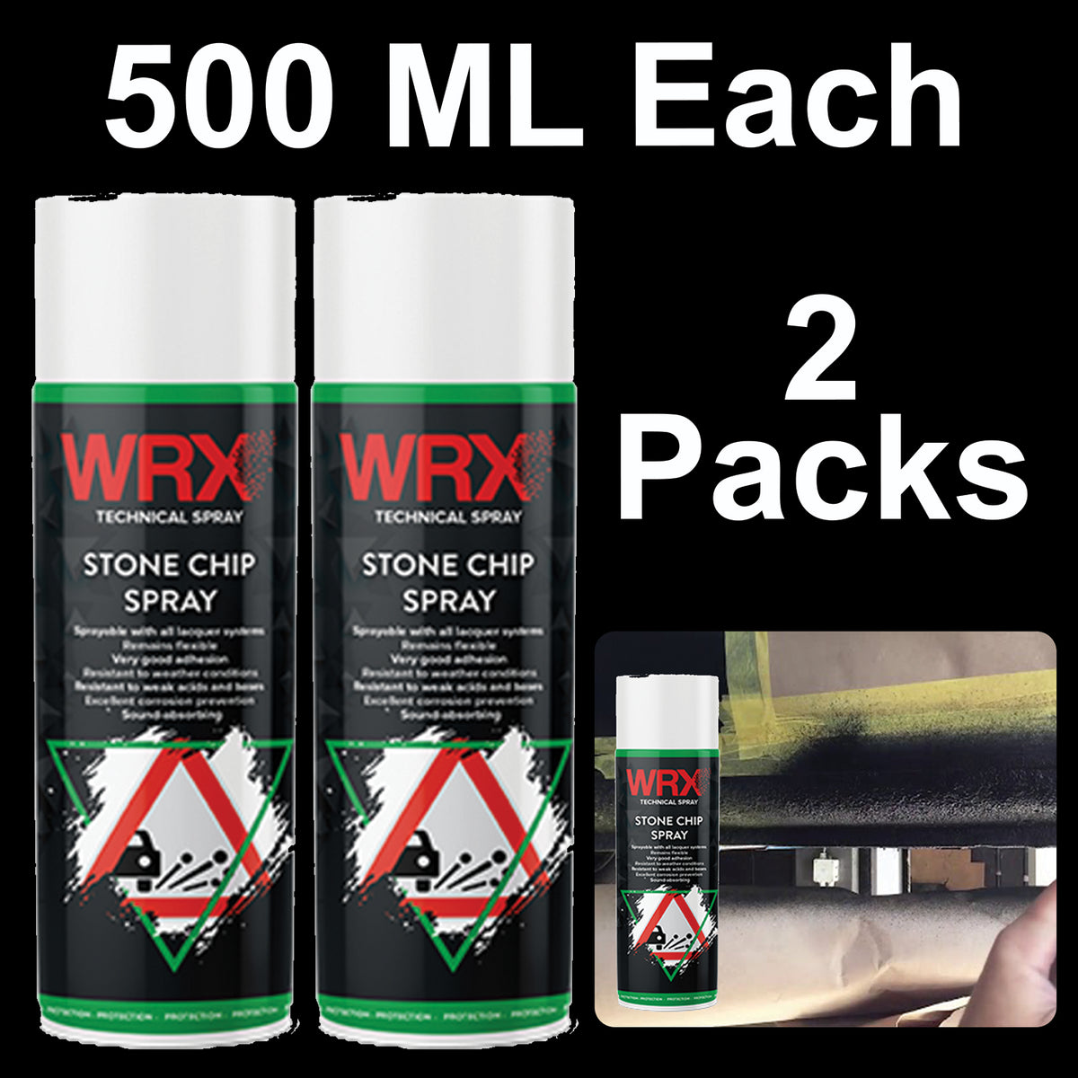 2X WRX Stone Chip Spray Spray 500ml