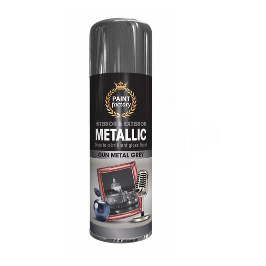 Paint Factory Paintgun Grey Metallic Spray Paint 400ml