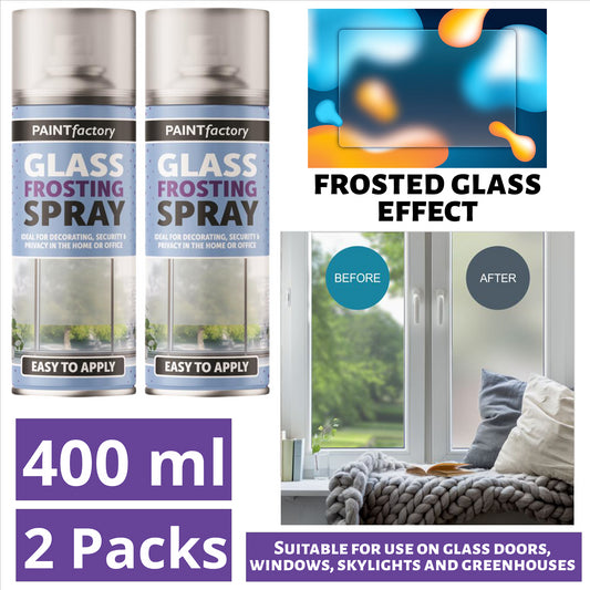 2X Paint Factory Glass Frosting Spray 400ml