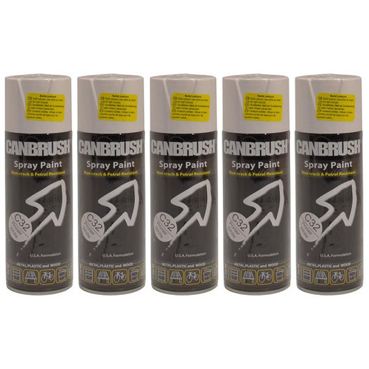 5X Canbrush C32 White Primer Spray 400ml