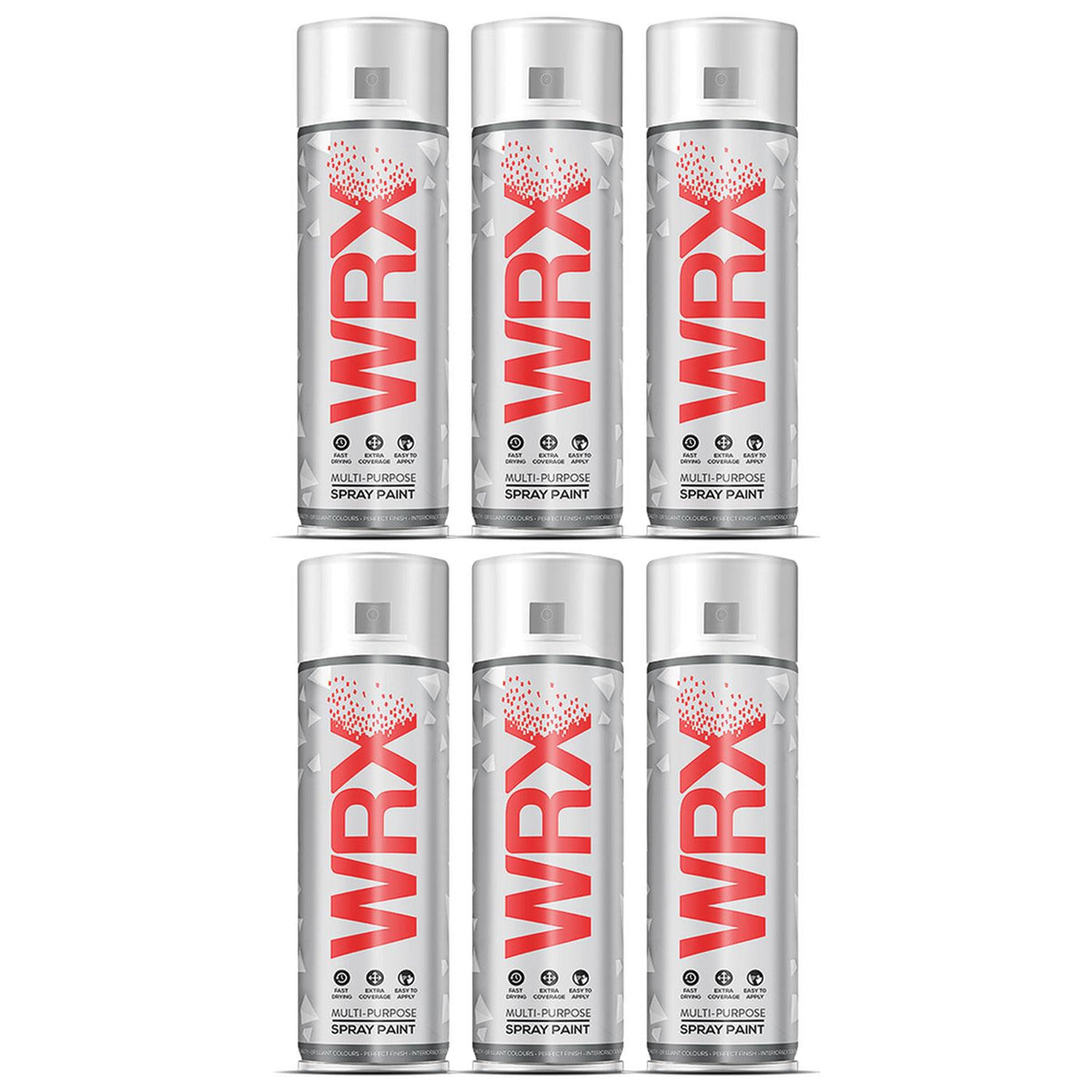 6X WRX Black Surface Primer Spray Paints 400ml