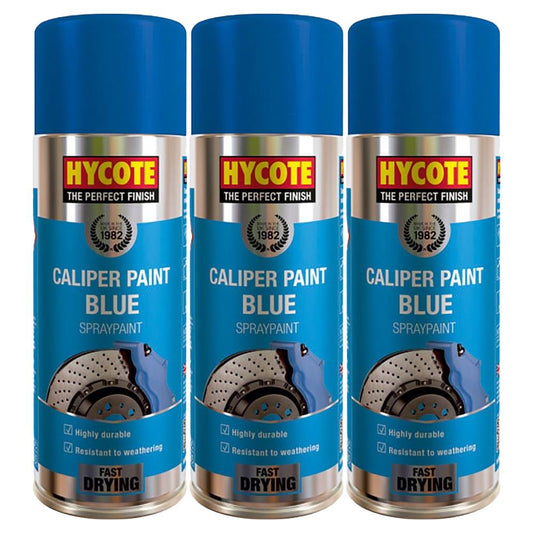 3X Hycote Blue Caliper Spray Paint 400ml