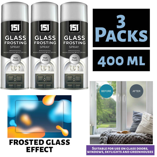 3X Glass Frosting Spray 400ml