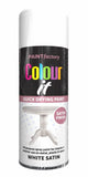 2X Paint Factory White Satin Spray Paint 400ml