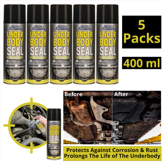 5x Under Body Seal Black 400ml