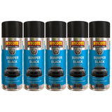 5X Hycote Bumper Paint Black Spray Paint 400ml