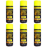 6X Paint Factory Neon Yellow Spray Paint 400ml