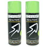 2X Canbrush C31 Apple Green Spray Paint 400ml