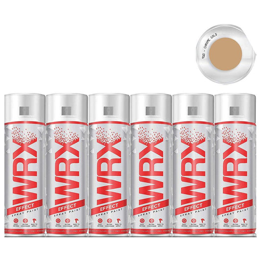 6X WRX Chrome Gold Spray Paint 400ml