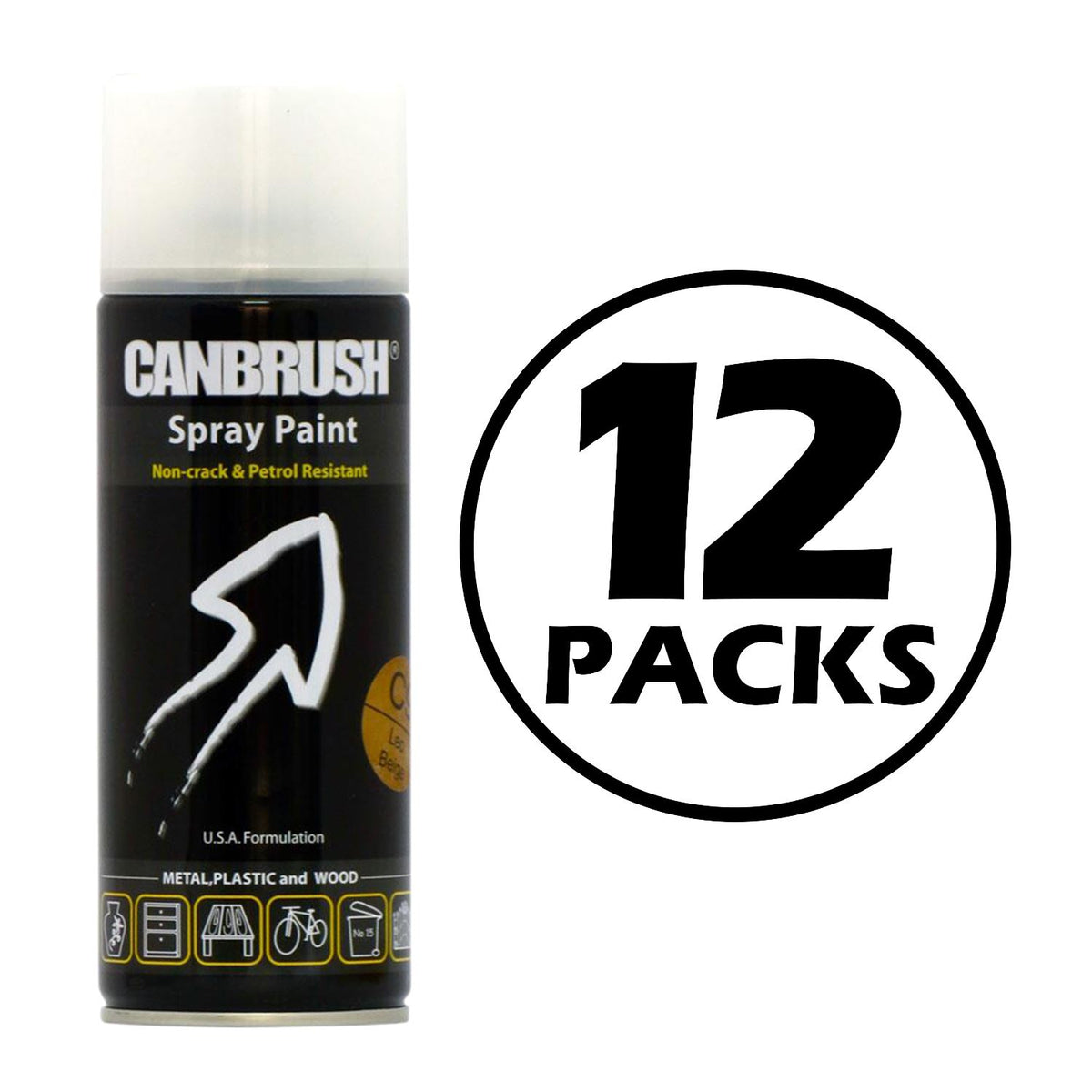 12X Canbrush C9 Leo Beige Spray Paint 400ml