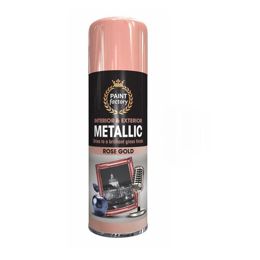 Paint Factory Rose Gold Metallic Spray Paint 400ml