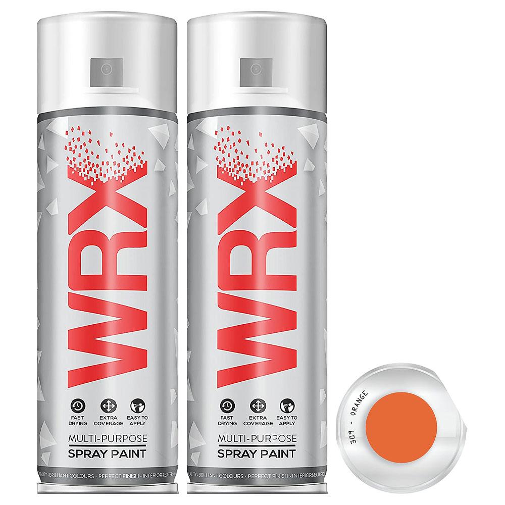 2X WRX Flat Orange Spray Paint 400ml