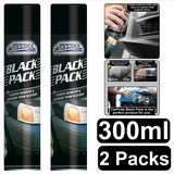 2X Black Plastic Bumper Restorer 300ml