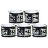 5X Iron Gate Black Gloss Paint Tin 180ml