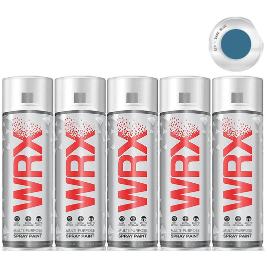 5X WRX Flat Dark Blue Spray Paint 400ml