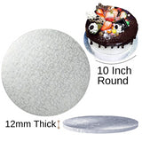 1 Board - 10" Round Cake Drums - Silver